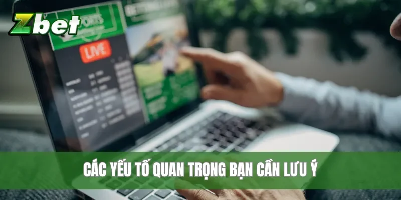 Các yếu tố quan trọng bạn cần lưu ý